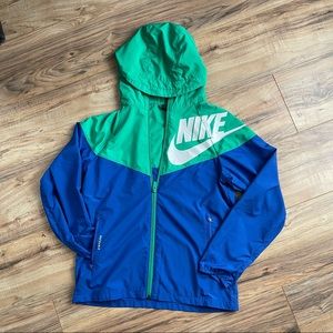 Nike kids Windrunner color block loose fit windbreaker activewear unisex jacket